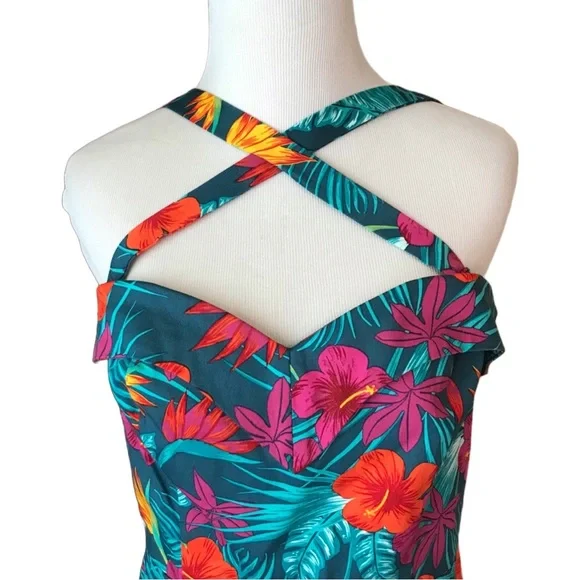 NWT Colectif Kiana Tropico Pencil Dress Pin Up Retro - Picture 5 of 12